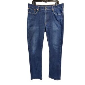 Levis 514 Straight Fit Jeans Mens 36x34 Blue Denim 00514-1325 Indigo